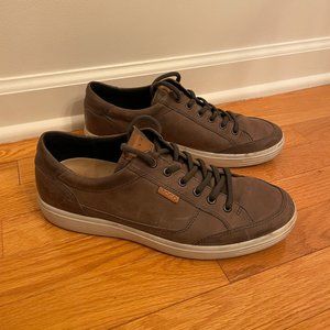 Ecco Soft 7 Men's Gray Leather Sneaker Size 43 9-9.5M